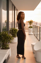 Load image into Gallery viewer, "Pretty Envious" Black Skirt Set
