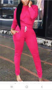 "Fun in Fuchsia" Track Suit